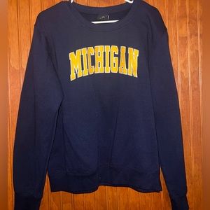 Michigan Crew Neck Sweatshirt Size Large